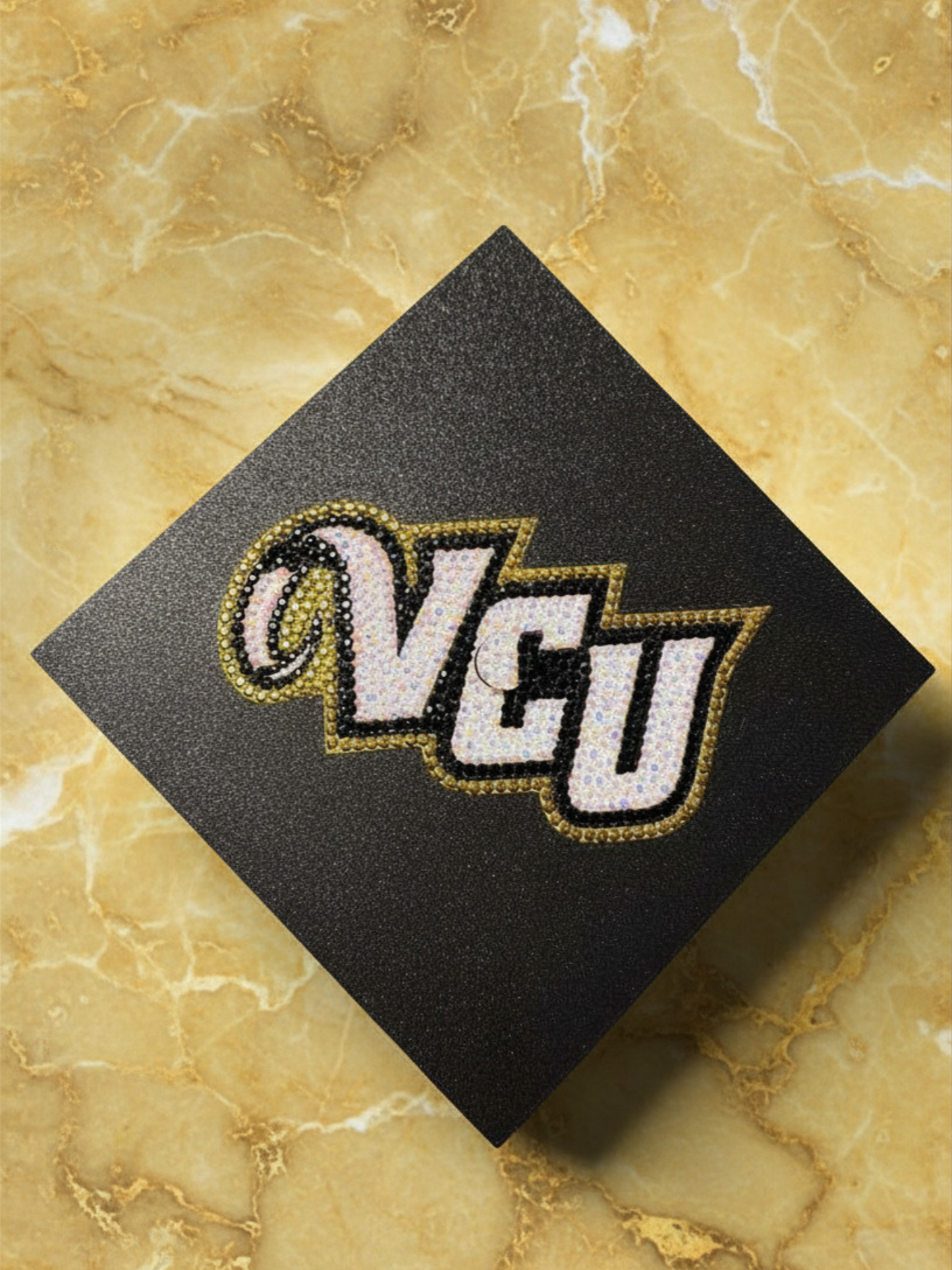 Custom Rhinestone Graduation Cap Topper | Show Your School Spirit