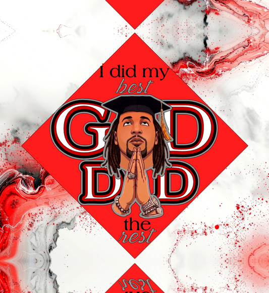 "I Did My Best, God Did The Rest" Graduation Cap Topper