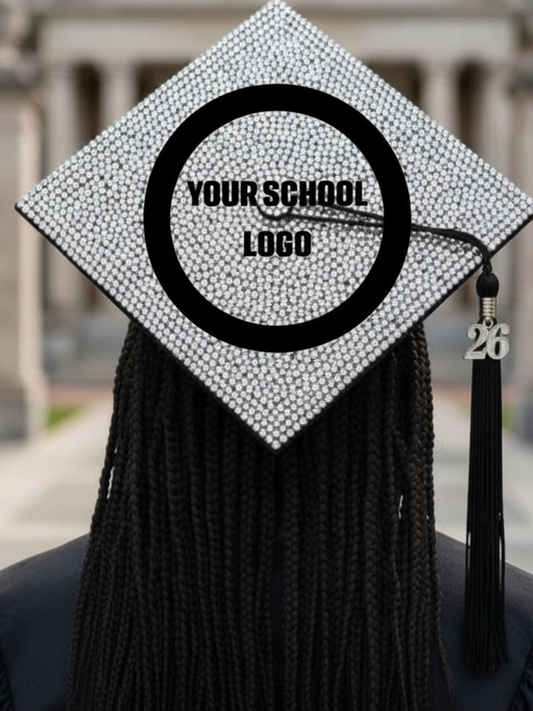 Custom Rhinestone Graduation Cap Topper | Show Your School Spirit